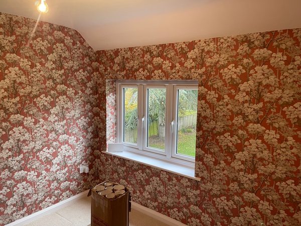 Wallpapering and room refresh in Norwich